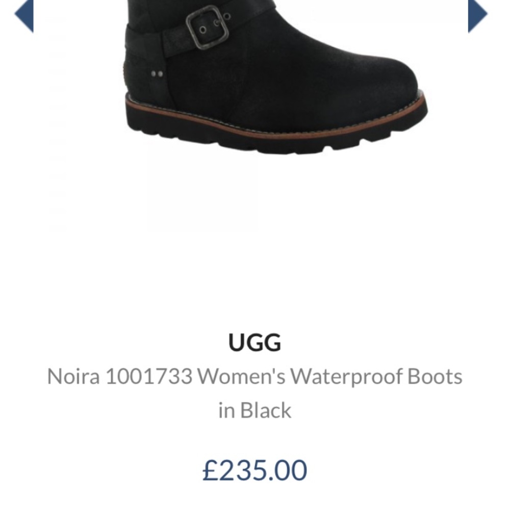 Ugg‎ Noira Black leather and sheepskin